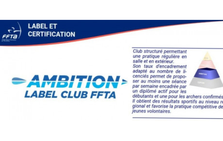 &quot;Société de l'Arc de Dole&quot; labellisé Ambition 2025/2026